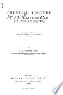 Chemical Lecture Experiments