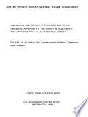Chemicals and Products Provided for in the Chemical Appendix to the Tariff Schedules of the United States--in Alphabetical Order