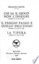 Chi sa il gioco non l'insegni