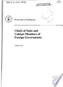 Chiefs of State and Cabinet Members of Foreign Governments