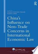 China's Influence on Non-Trade Concerns in International Economic Law