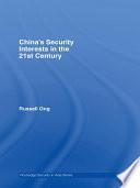 China's Security Interests in the 21st Century