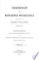 Chorübungen der Münchener Musikschule