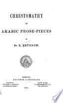 Chrestomathy of Arabic Prose-pieces