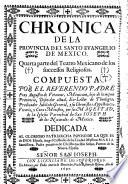 Chronica de la Provincia del Santo Evangelio de Mexico