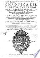 Chronica del inclito Emperador Don Alonso VII.