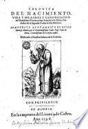 Chronica del nacimiento, vida y milagros y canonizacion del Patriarca S. Francisco de Paula