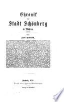 Chronik der Stadt Schönberg in Mähren