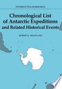 Chronological List of Antarctic Expeditions and Related Historical Events