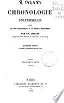 Chronologie universelle