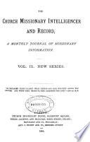 Church missionary intelligencer