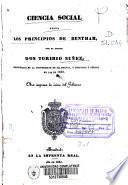 Ciencia social según los principios de Bentham