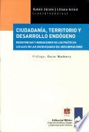 Ciudadanía, territorio y desarrollo endógeno