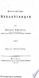 Civilistische Abhandlungen
