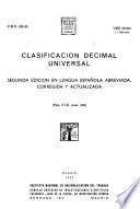 Clasificación decimal universal