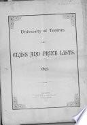 Class and Prize Lists