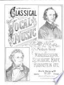 Classical Vocal Music for Medium Voice