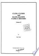 Clem, Clemm and Klem, Klemm Family History