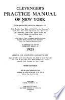 Clevenger's Practice Manual of New York
