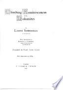 Climbing experiences in the Dolomites, tr. by M.A. Vialls