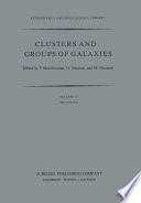 Clusters and Groups of Galaxies