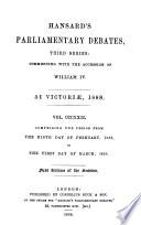 Cobbett's Parliamentary Debates