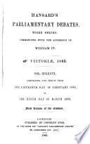 Cobbett's Parliamentary Debates