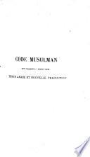 Code Musulman par Khalil (Rite Malekite. -Statut Réel)