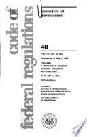 Code of Federal Regulations