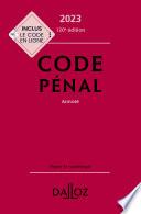 Code pénal 2023 120ed - Annoté