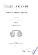 Codex astensis qui de Malabayla communiter nuncupatur ...