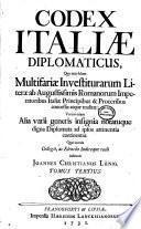 Codex Italiæ diplomaticus