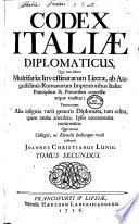 Codex Italiae diplomaticus