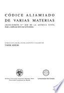Códice aljamiado de varias materias