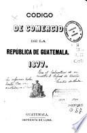 Código de Comercio de la República de Guatemala