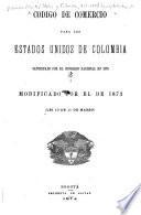 Código de comercio para los Estados Unidos de Colombia