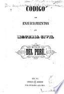 Código de enjuiciamientos en materia civil del Perú