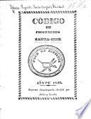Código de procederes Santa-Cruz. [11 March 1833.]