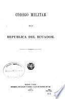 Código militar de la república del Ecuador
