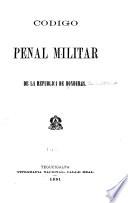 Código penal militar de la república de Honduras