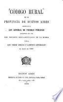 Código rural de la provincia de Buenos Aires