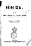 Código rural de la provincia de Corrientes