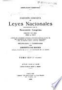 Colección completa de leyes nacionales sancionadas por el honorable Congreso durante los años 1852 a [1934]