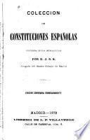Colección de constituciones españolas