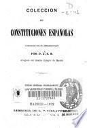 Colección de constituciones españolas