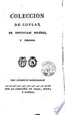 Colección de coplas, de seguidillas boleras y tiranas