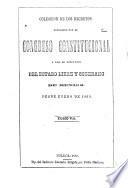 Colección de decretos y ordines del congreso del estado libre y soberano de México