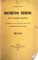 Colección de documentos inéditos para la historia de España [ed.] por M. Fernandez Navarrete [and others].