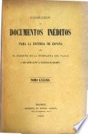 Colección de documentos inéditos para la historia de España ...