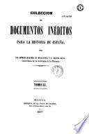 Coleccion de documentos ineditos para la historia de Espana